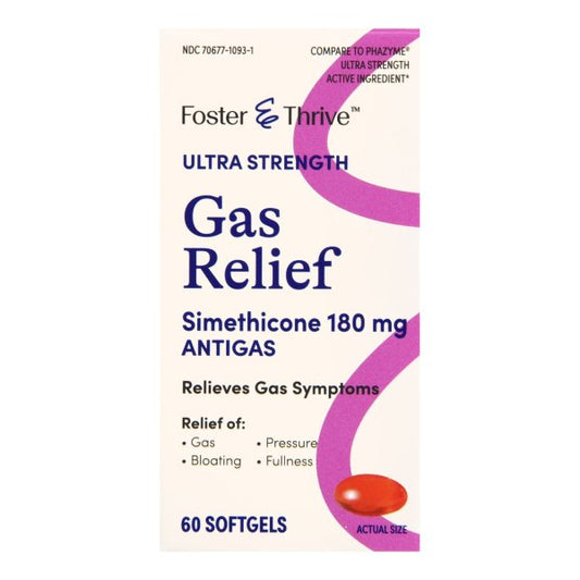 Foster & Thrive Gas Relief Softgels, 60 ct.