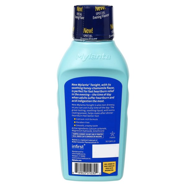 Mylanta Tonight Liquid Soothing Honey Chamomile Flavor, 12 fl. oz.