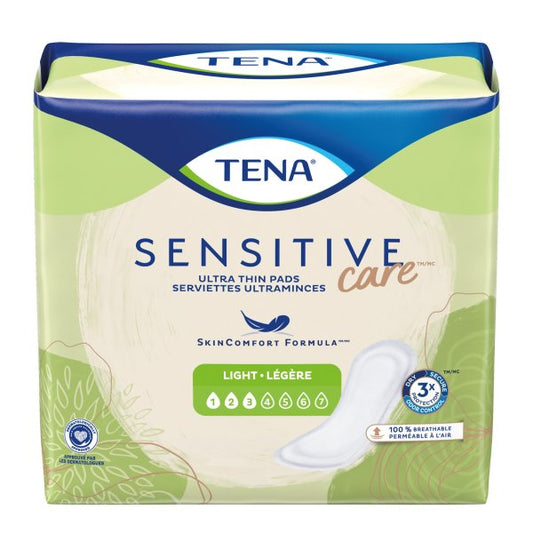 TENA Sensitive Care™ Ultra Thin Light Long Bladder Control Pad, 10" Length, 144 ct