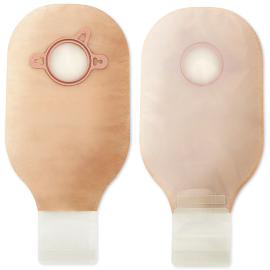 New Image™ Two-Piece Drainable Ultra Clear Ostomy Pouch, 12 " Length, 2.25 " Flange