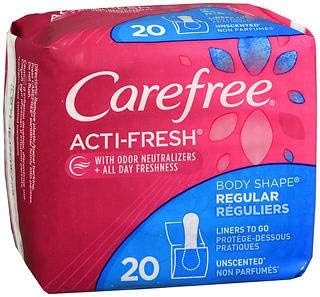 Carefree Pantiliners Acti-Fresh Regular Absorbency, 20 ct