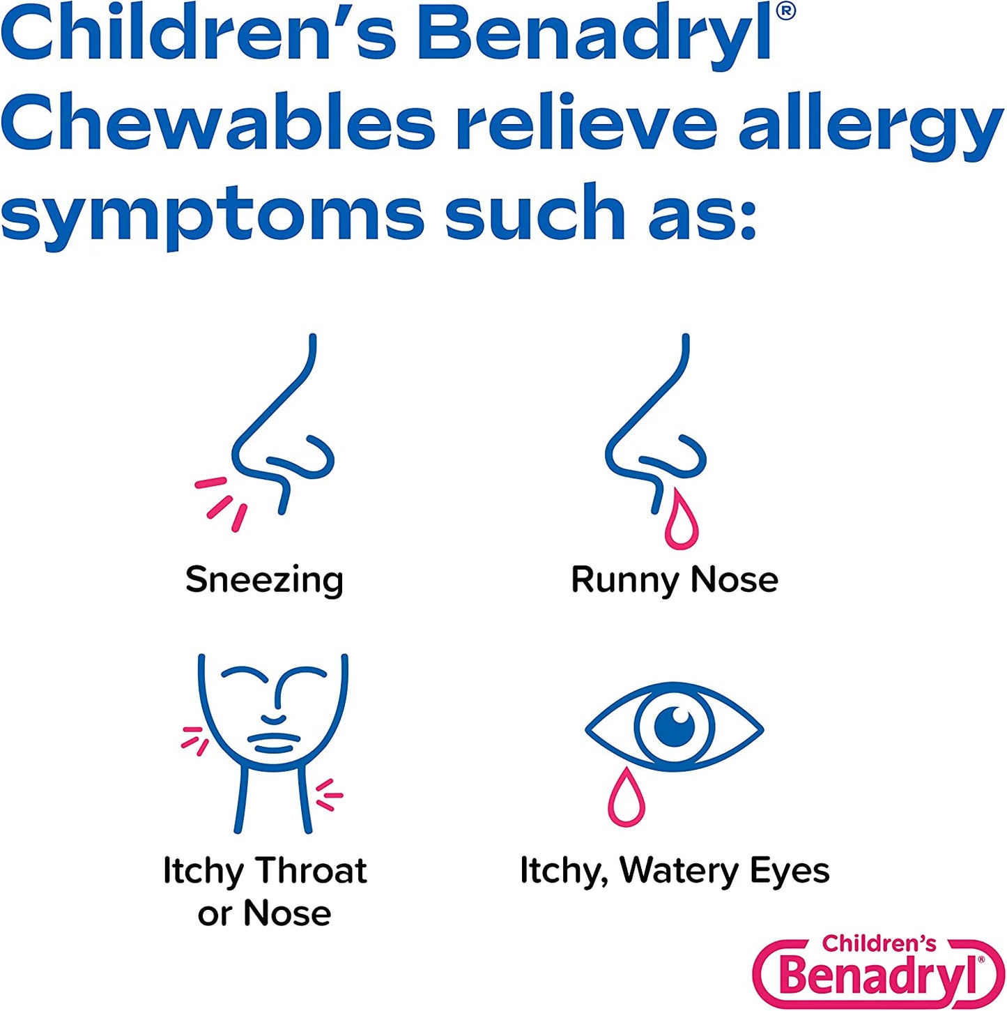 Children's Benadryl® Diphenhydramine Allergy Relief, 20 ct
