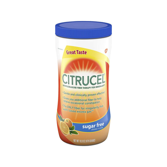 Citrucel® Sugar Free Fiber Supplement, Orange, 16.9 oz.