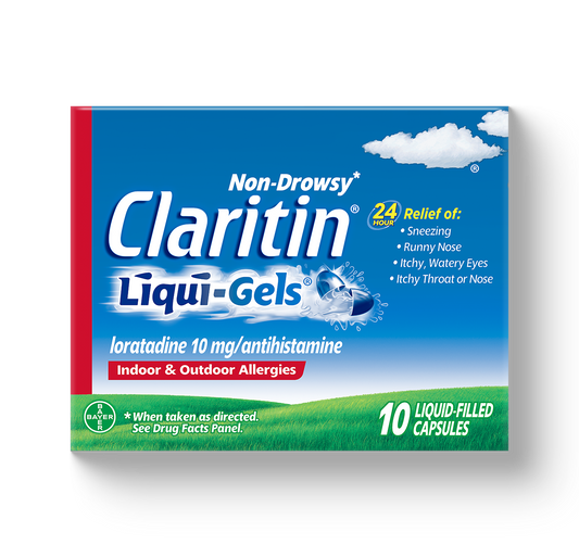 Claritin 24 Hour Allergy Relief Liqui-Gels, 10 ct.