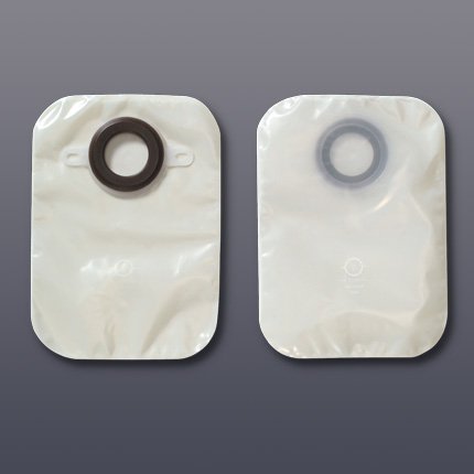 Colostomy Pouch Karaya 5 One-Piece System 12 Inch Length 1-1/2 Inch Stoma Closed End Convex, Pre-Cut