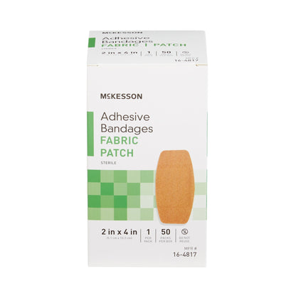 McKesson Tan Adhesive Strip, 2 x 4 Inch, 1200 ct