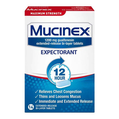 Mucinex 12-HR Expectorant Extended Release Tablets