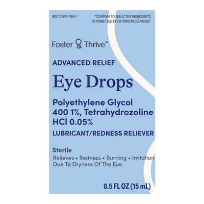 Foster & Thrive Advanced Relief Eye Drops, 0.5 oz.