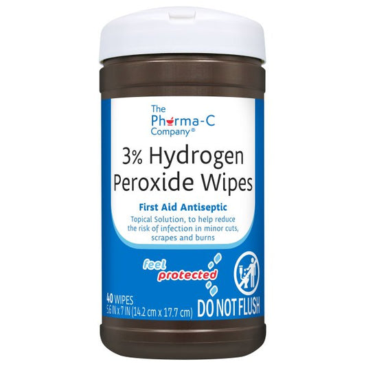 Pharma-C-Wipes® Hydrogen Peroxide Antiseptic, 40 ct.