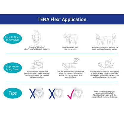 Tena® Flex™ Maxi Incontinence Belted Undergarment, Size 12, 22 ct