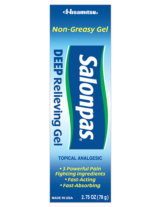 Salonpas Deep Relieving Topical Pain Relief Gel, 2.75 fl. oz.