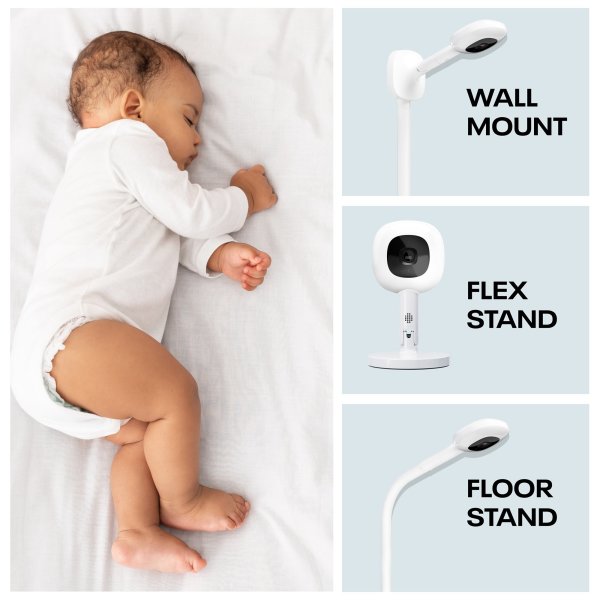 Nanit Pro Smart Baby Monitor & Wall Mount, White