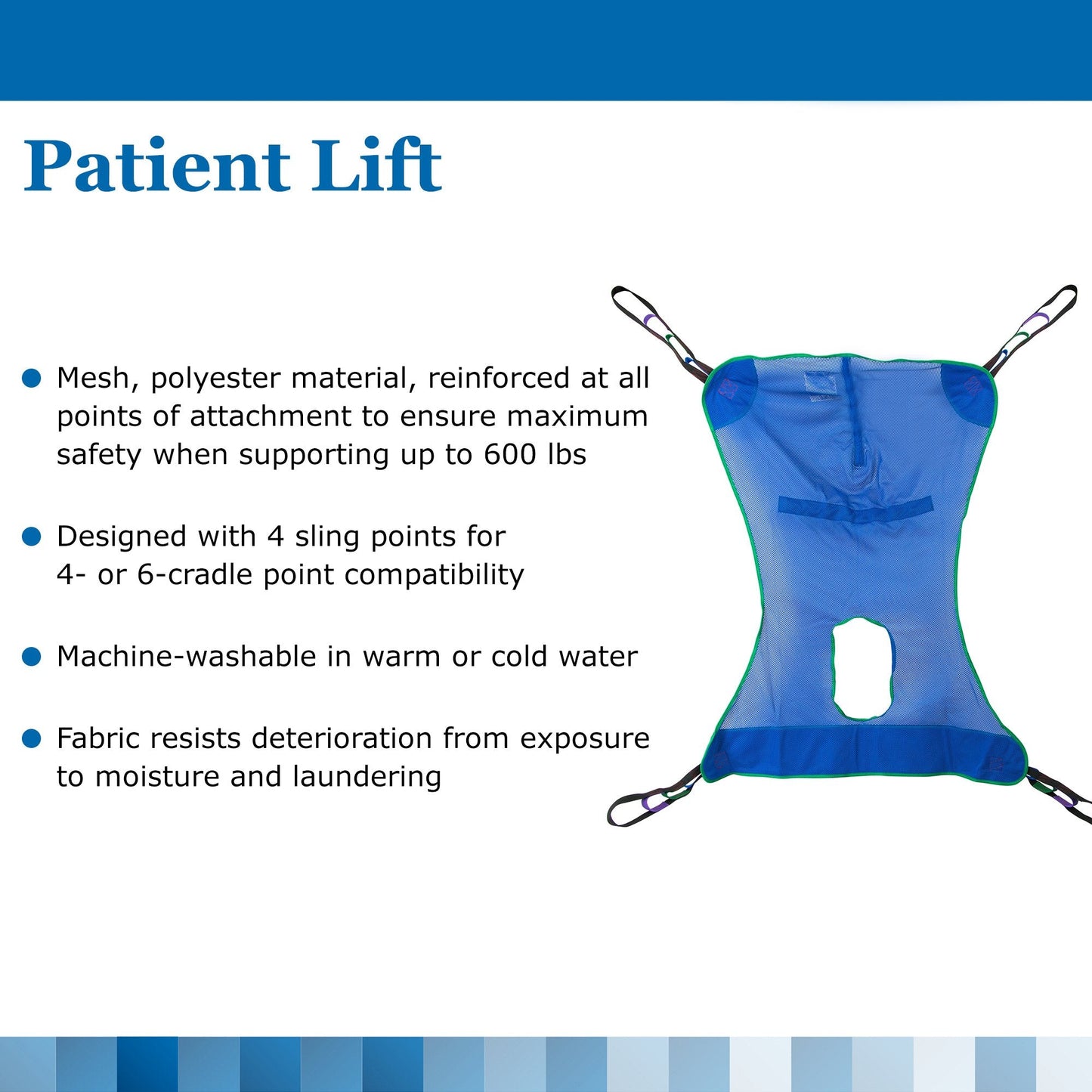 McKesson Mesh Full Body Commode Sling, Medium