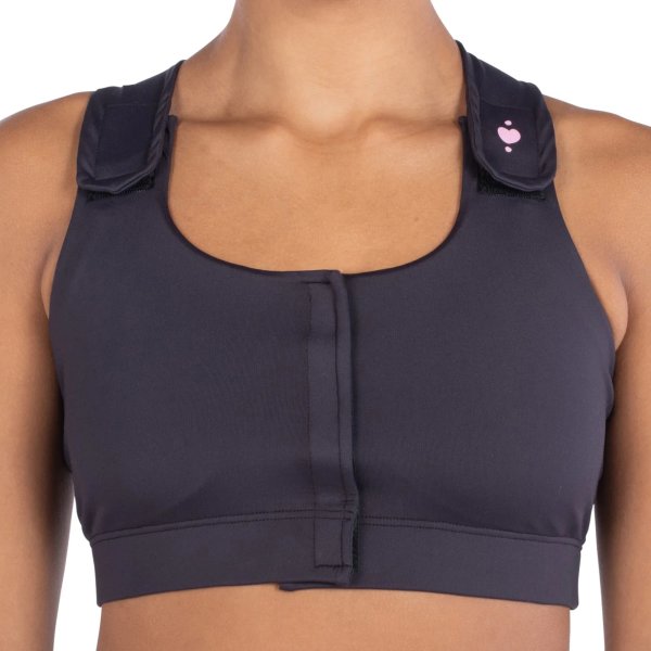 Serena Post Surgical Bra, Black, X-Small