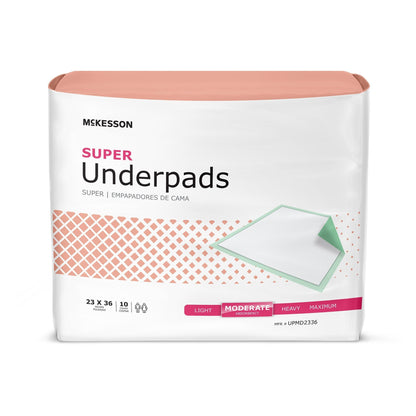 McKesson Super Moderate Absorbency Underpad, 23 x 36 Inch, 150 ct