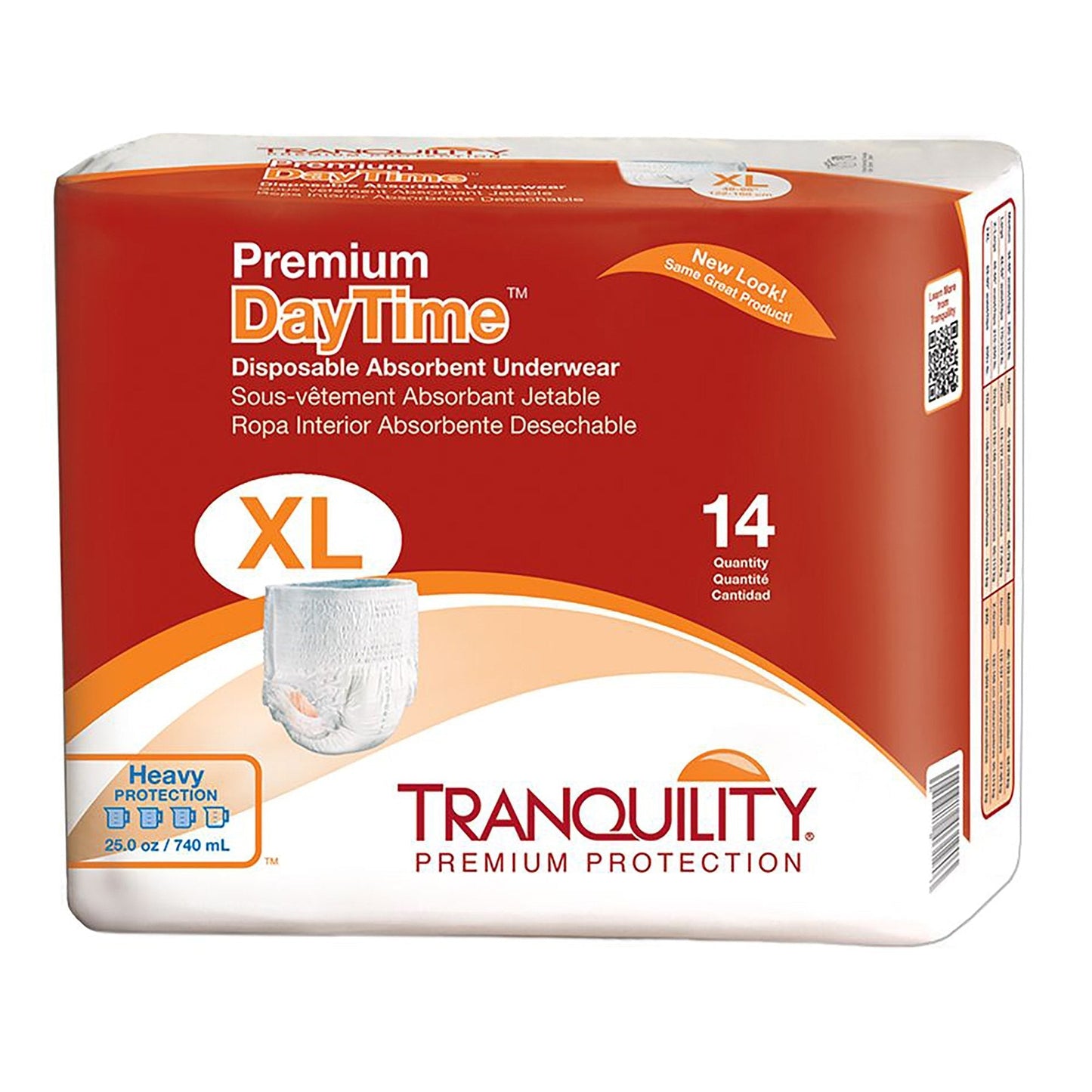 Tranquility® Premium DayTime™ Heavy Protection Absorbent Underwear, Extra Large, 14 ct