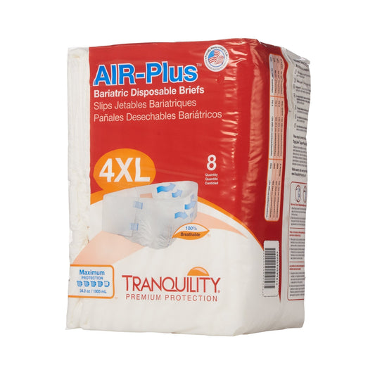 Tranquility® AIR-Plus™ Maximum Protection Bariatric Incontinence Brief, 8 ct.