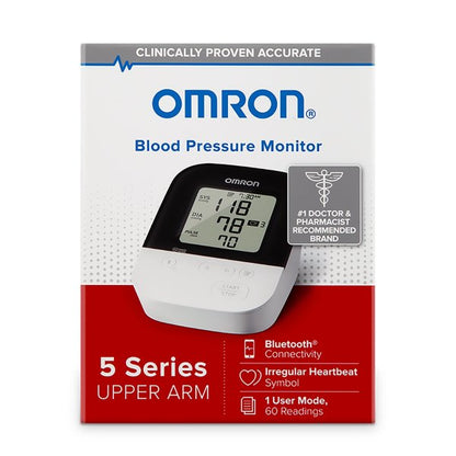 Omron 5 Series Wireless Blood Pressure Monitor, Upper Arm, Bluetooth