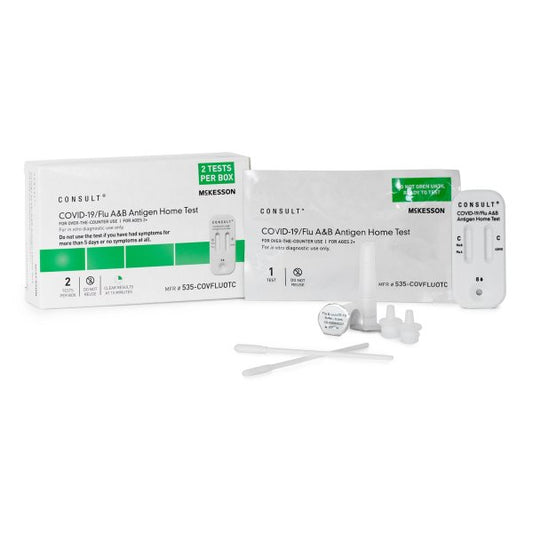 Consult COVID-19/Flu A & B Antigen Home Test, 2 Tests