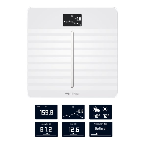 Withings Body Cardio Full Composition Smart Scale, BMR + Visceral Fat