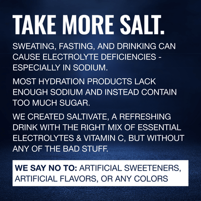 Saltivate Zero Sugar Hydration Mix Jar, 45 Servings, Multiple Flavors