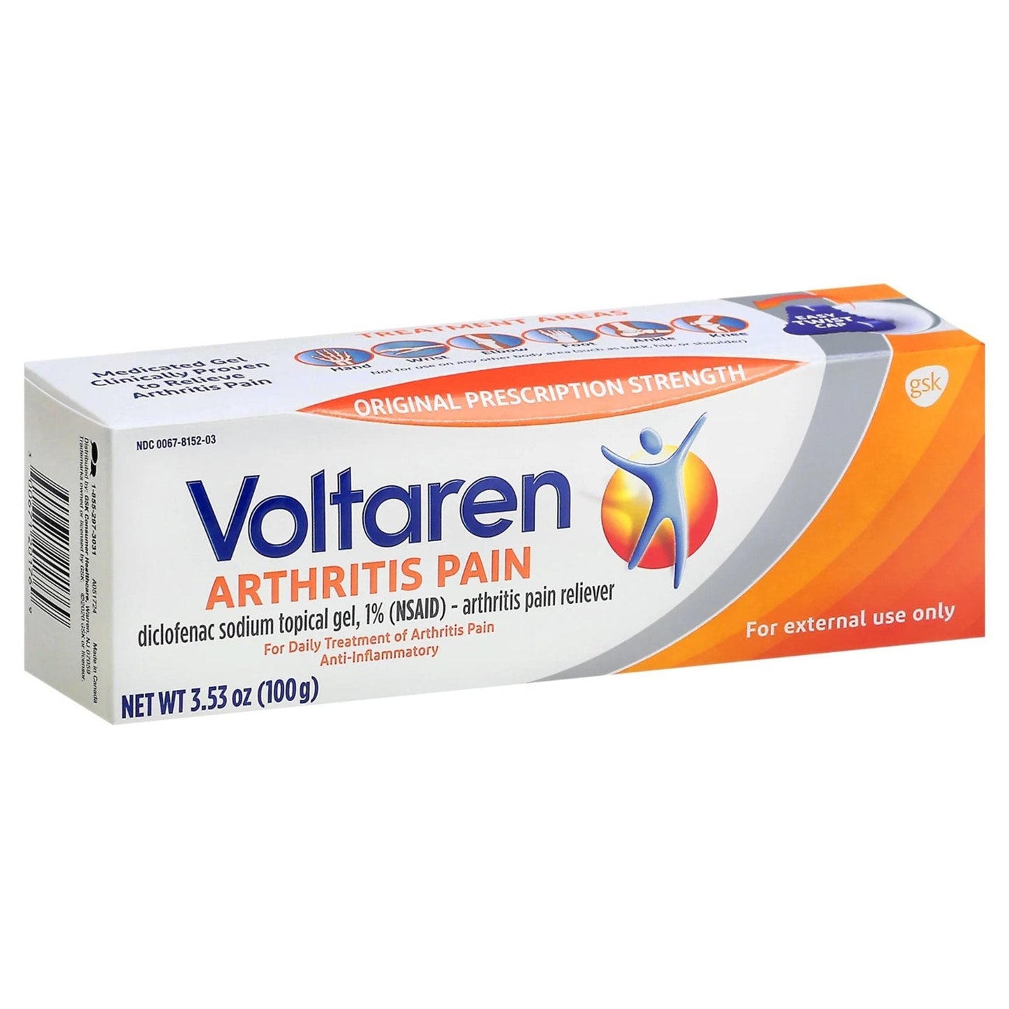 Voltaren Topical Arthritis Pain Relief Gel, 3.53 oz.