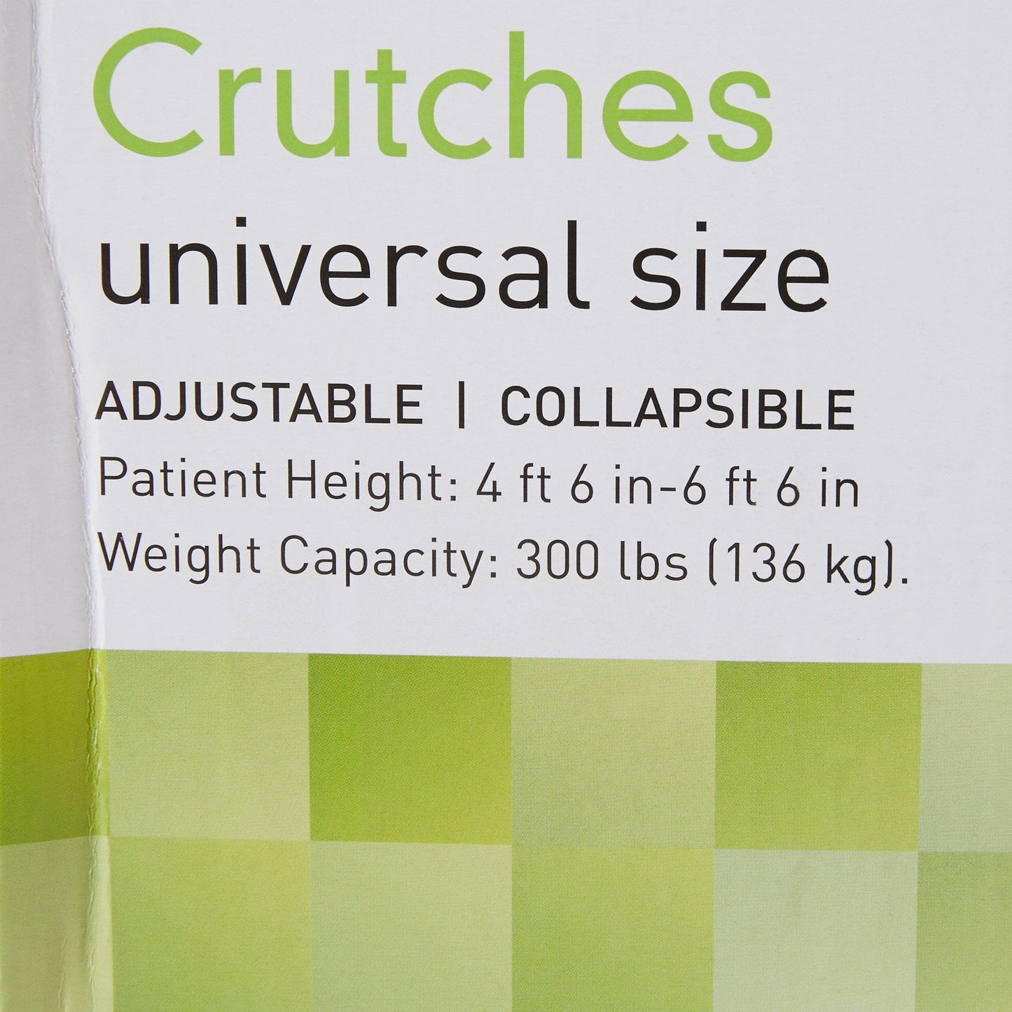 McKesson Underarm Crutches, 4 ft. 6 in. - 6 ft. 6 in.