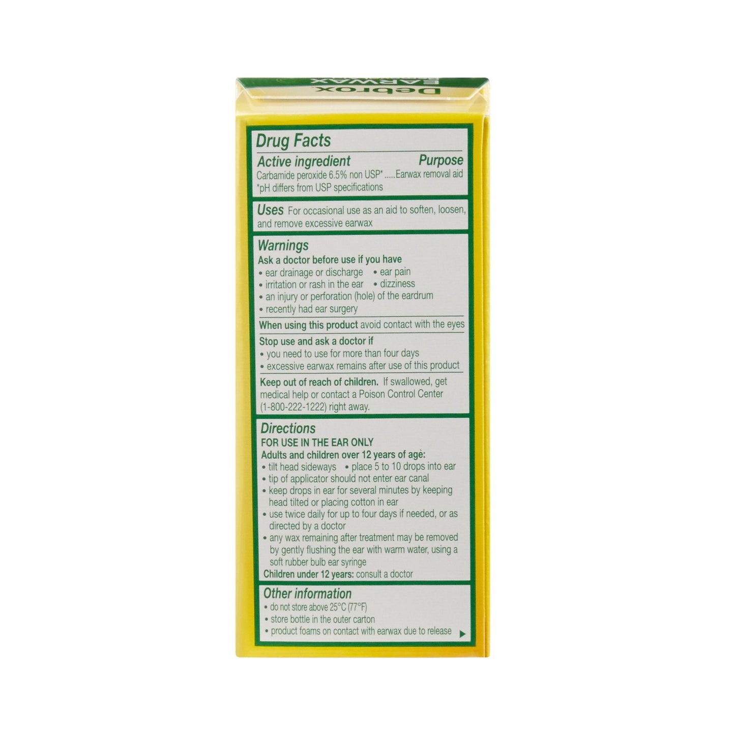 Debrox® Earwax Removal Aid, 0.5 Fl. Oz.