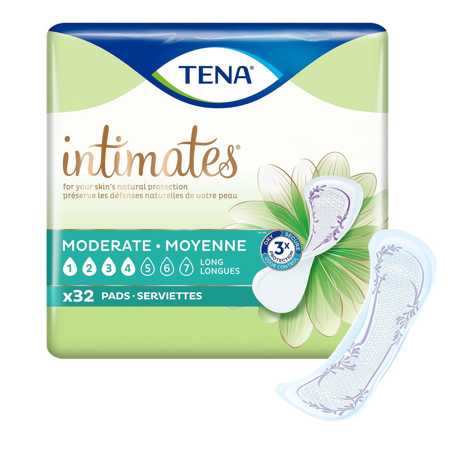 Tena® Intimates™ Moderate Bladder Control Pad, 13-Inch Length, 32 ct