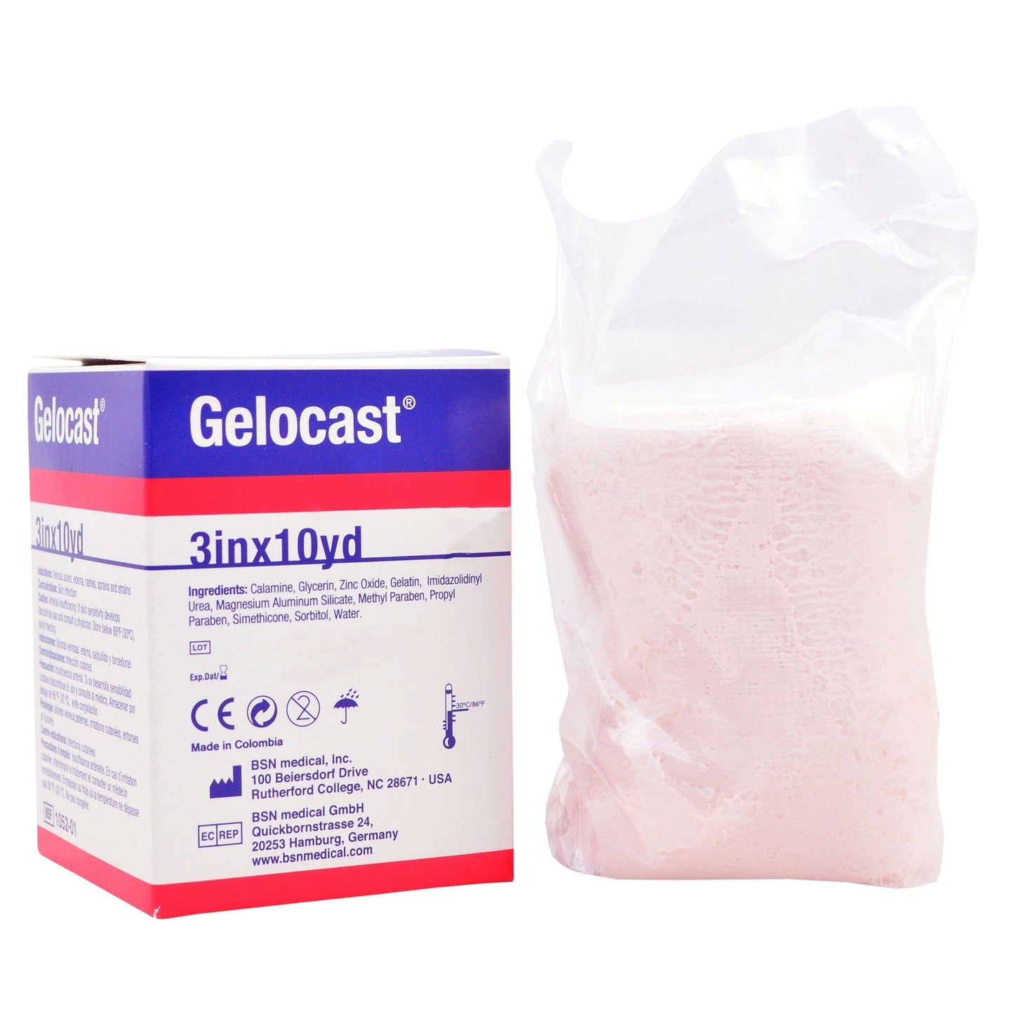 Gelocast® Unna Boot with Calamine, 3 Inch x 10 Yard