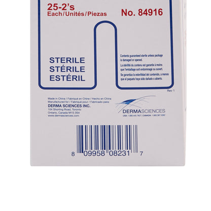 Dumex IV/Drain Split Dressing, 4 x 4 Inch, 25PK ct