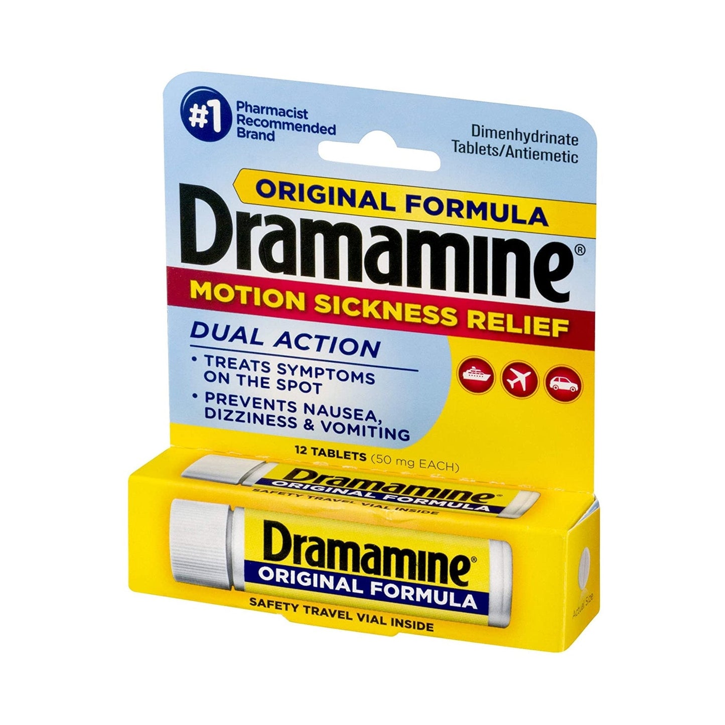 Dramamine® Dimenhydrinate Nausea Relief, 12 ct