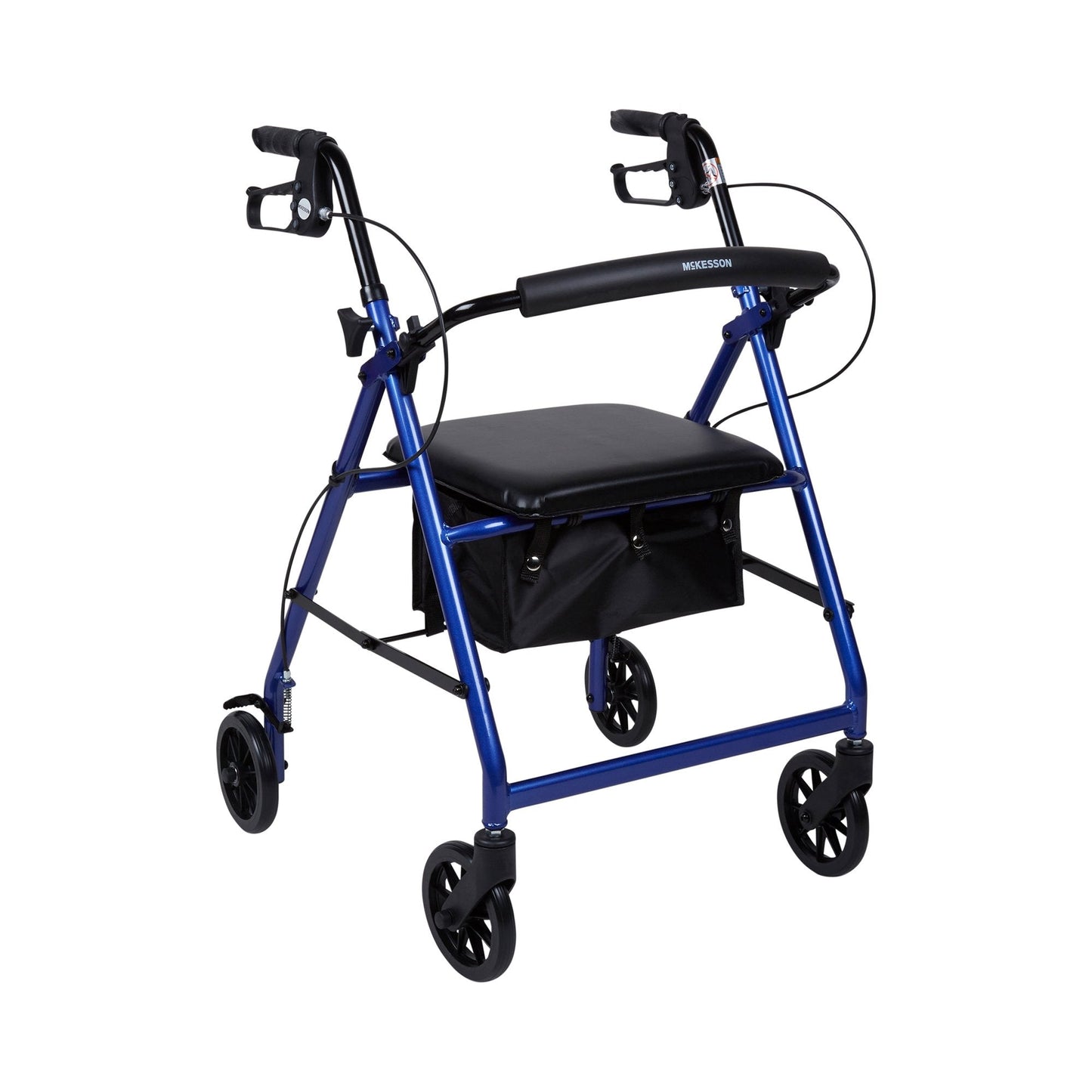 McKesson Folding Lightweight 4-Wheel Rollator, 300 lb. Capacity