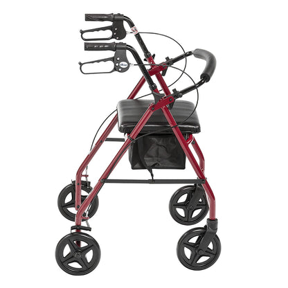 Drive™ 4 Wheel Rollator, Red