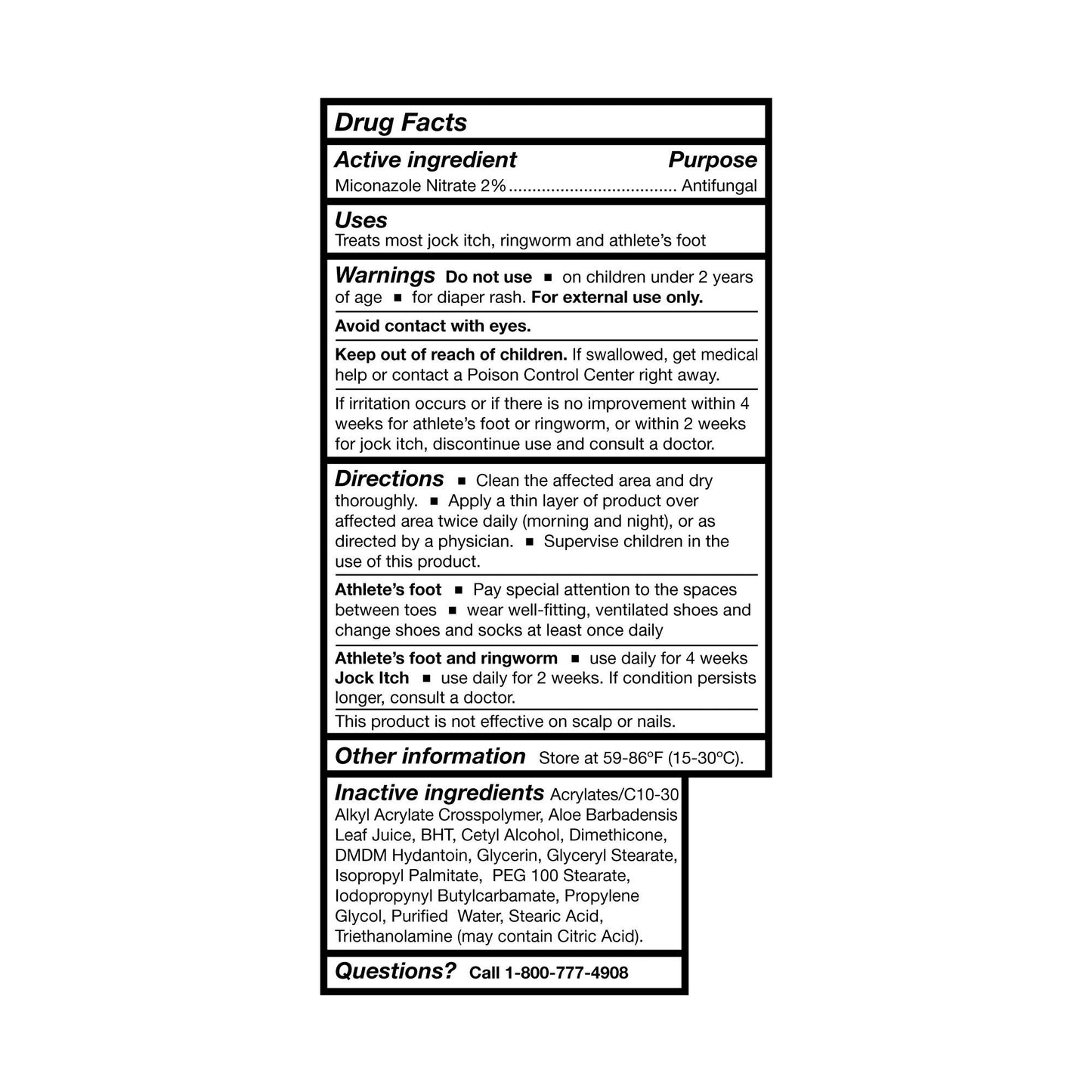 McKesson Miconazole Nitrate Antifungal Cream, 4 oz.