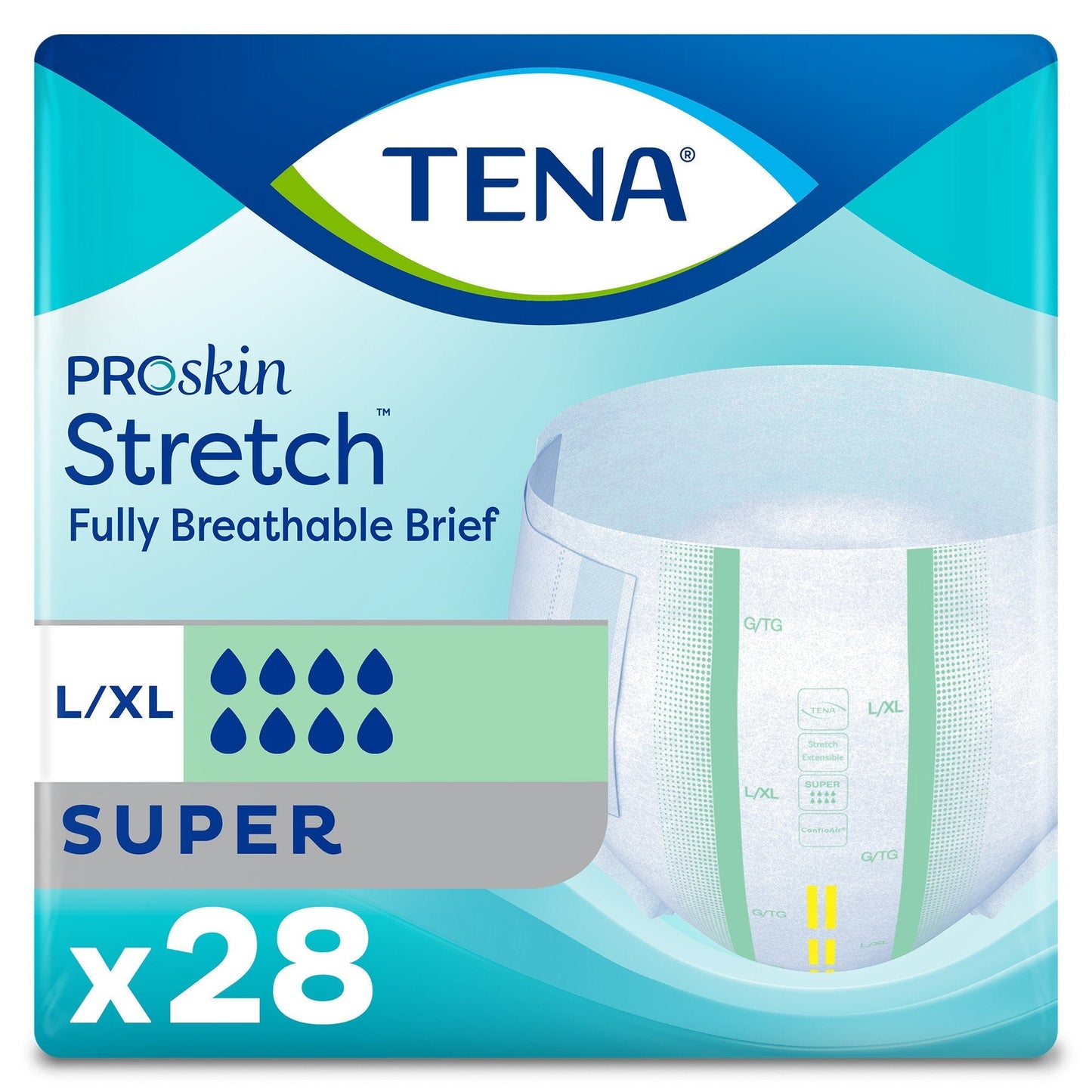 Tena® Stretch™ Super Incontinence Brief, Large / Extra Large, 28 ct