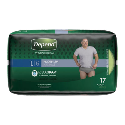 Depend® FIT-FLEX® Absorbent Underwear for Men, 17 ct