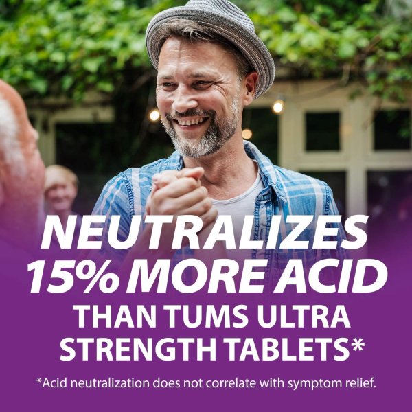 Rolaid's Ultra Strength Antacid Chewable Tablets, Mint, 72 ct.