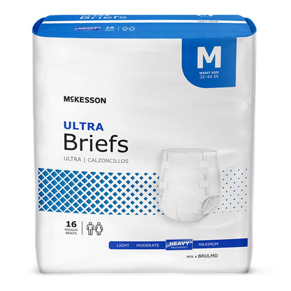 McKesson Ultra Heavy Absorbency Incontinence Brief, Medium, 96 ct