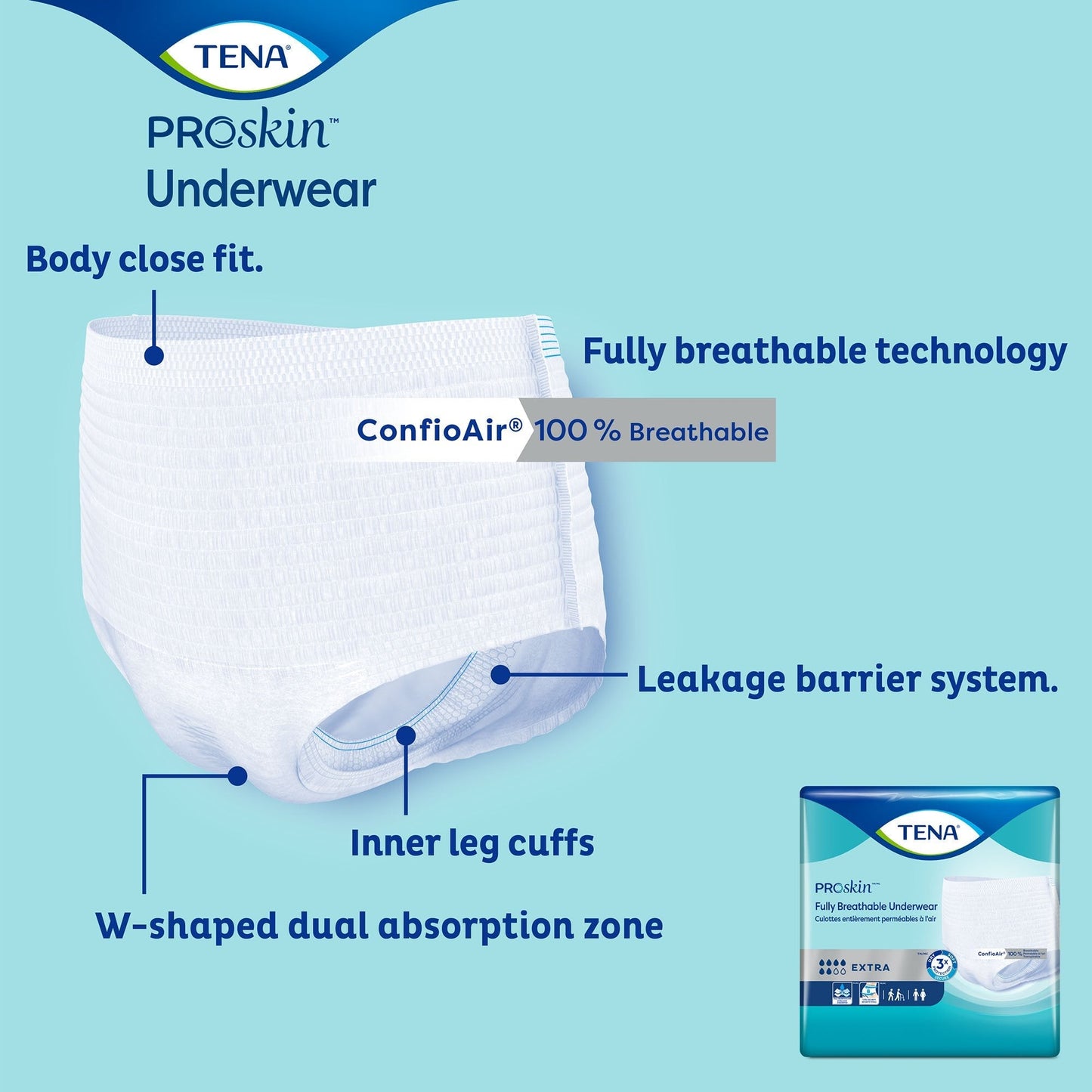 Tena® Extra Absorbent Underwear, Extra XL, 12 ct