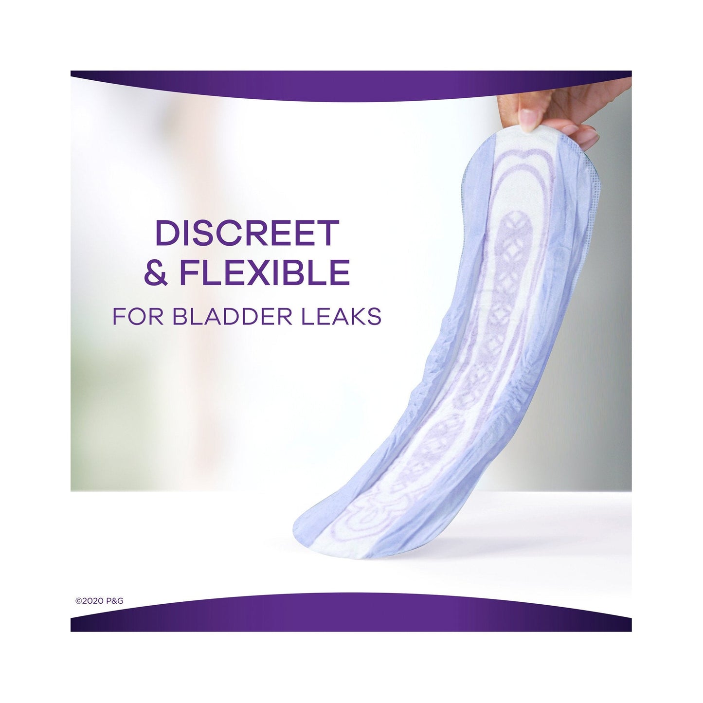 Always® Discreet Maximum Incontinence Liner, Long Length, 39 ct