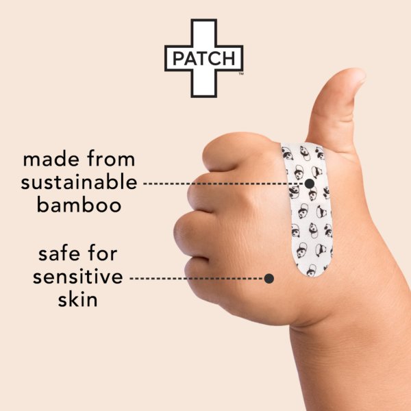 Patch Kids Panda Bamboo Bandages with Coconut Oil, 25 ct.