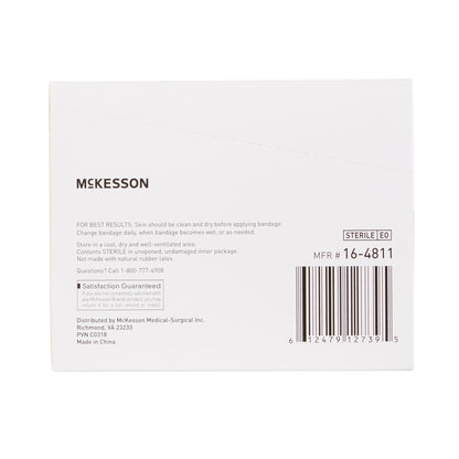 Adhesive Strip McKesson 1 X 3 Inch Fabric Rectangle Tan Sterile