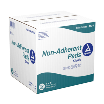 Dynarex® Non-Adherent Dressing, 3 x 4 Inch, 100 ct.