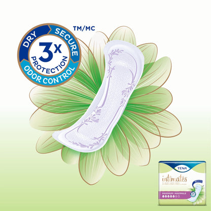 Tena® Intimates™ Maximum Bladder Control Pad, 13" Length