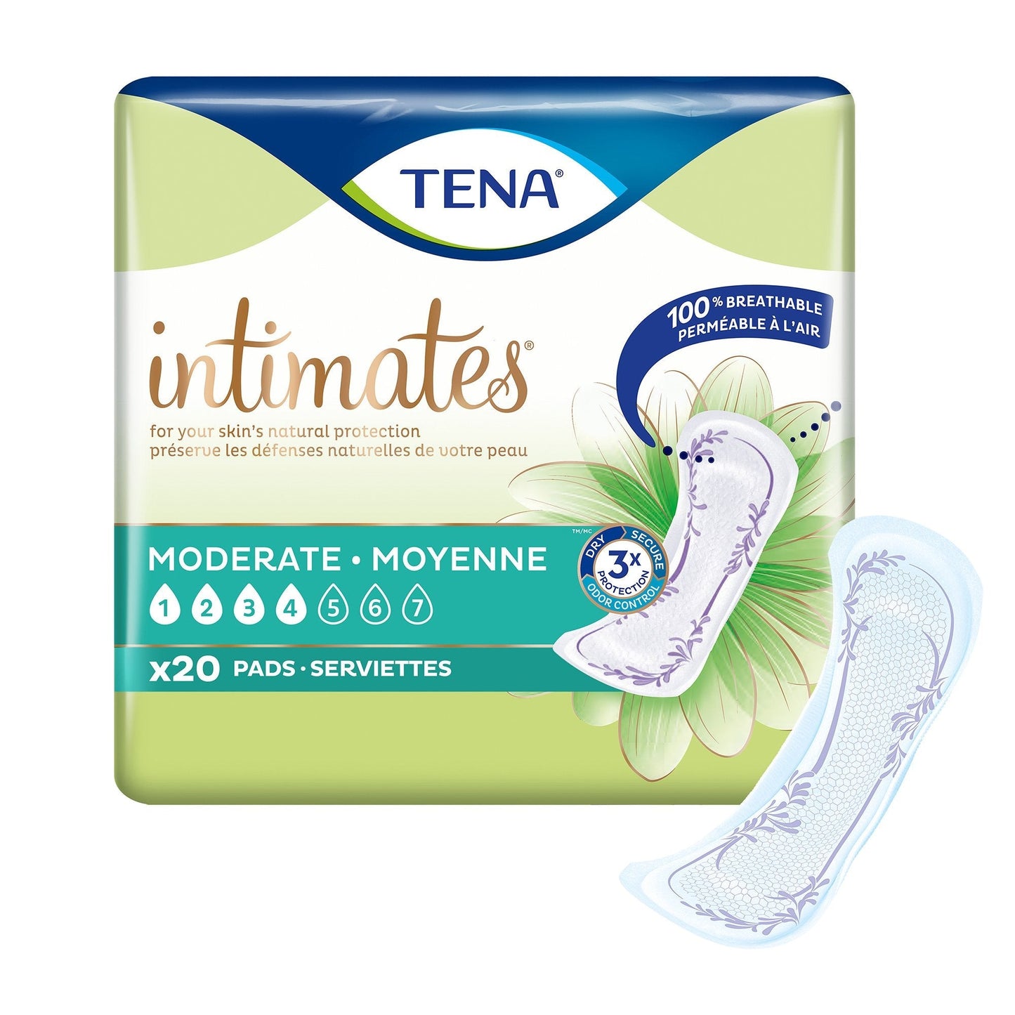 Tena® Intimates™ Moderate Bladder Control Pad, 11" Length, 20 ct