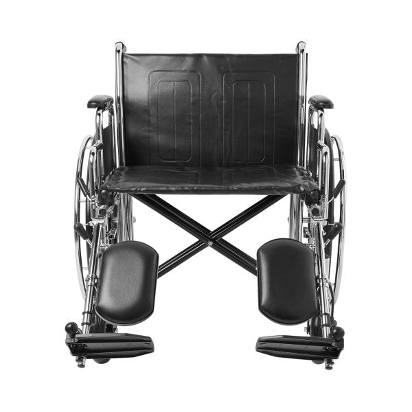 McKesson Bariatric Wheelchair, 24-Inch Seat Width, Elevating Legrest