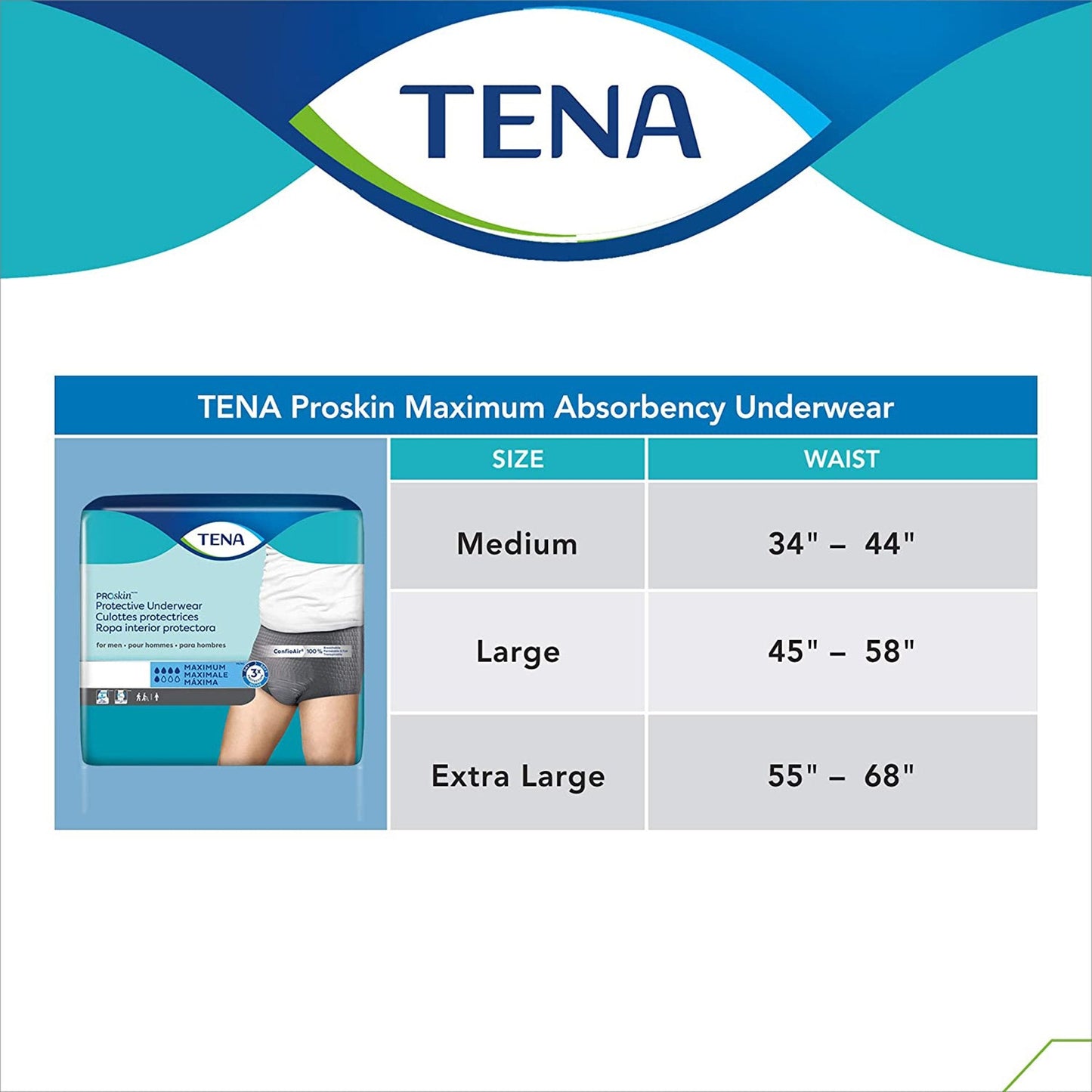 Tena® ProSkin™ Maximum Absorbent Underwear, Large