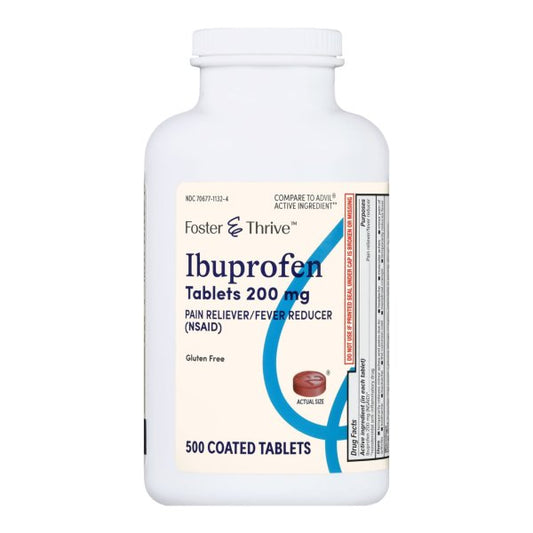 Foster & Thrive Ibuprofen 200 mg Tablets, 500 ct.
