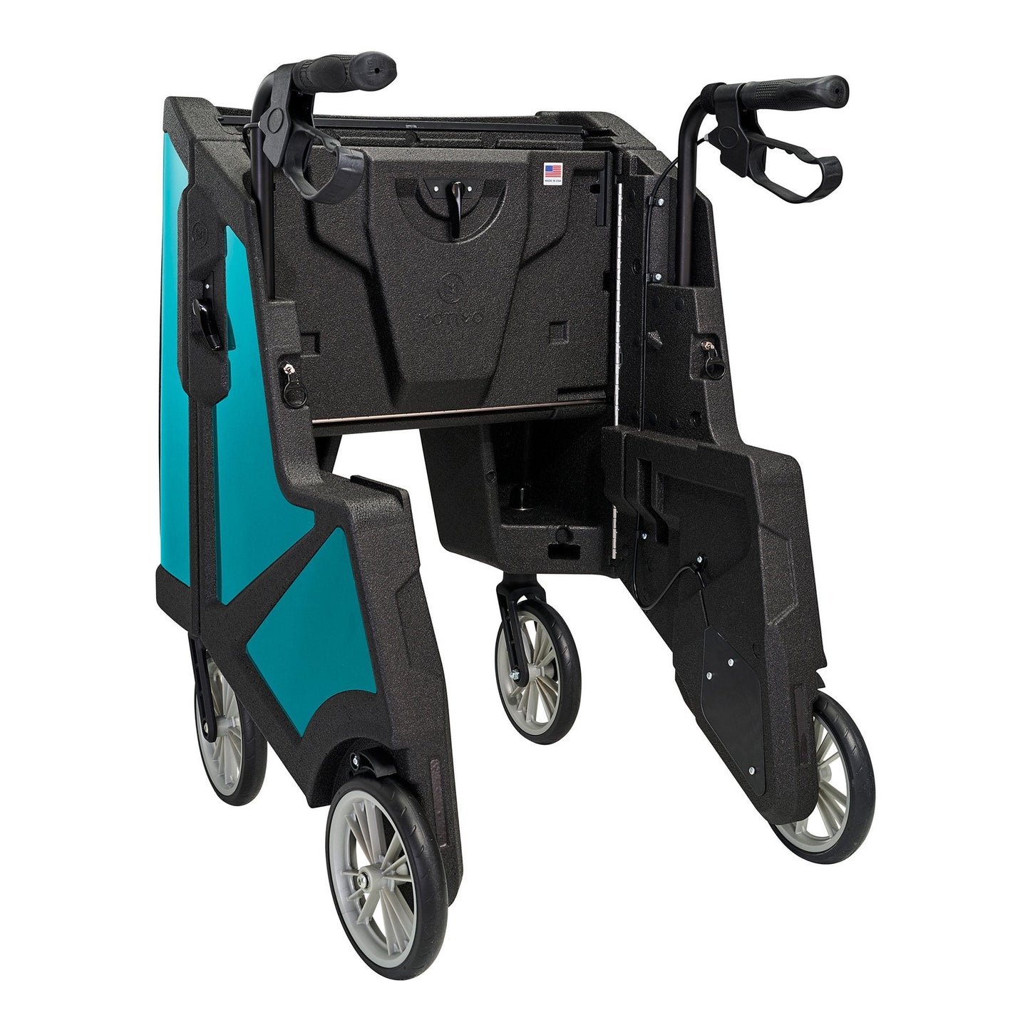 Tour 4 Wheel Rollator, 31 to 37 " Handle Height, Ocean Teal